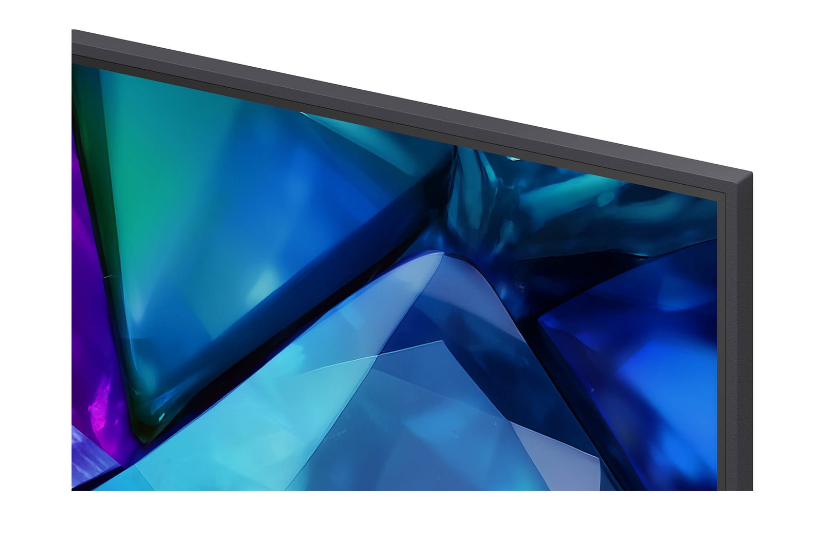 RGB Primary Color Pro, dat wordt gebruikt in de LG Mini RGB evo AI MRGB85, toont een gesplitst beeld waarin de conventionele LED-kleuren aan de linkerkant worden vergeleken met helderdere, meer verzadigde gebouwen aan de rechterkant, waarmee de 100% DCI-P3- en 100% Adobe RGB-dekking worden benadrukt.
